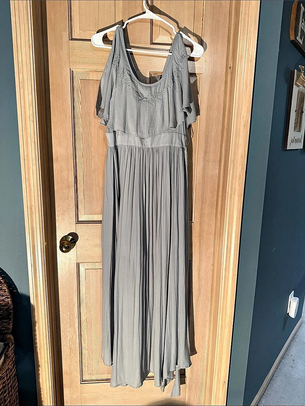 Free People Gray Maxi Dress